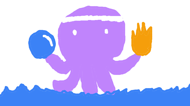 Bakatako,the master of all 4 elements (tried to do all 4 but not enough colours:( )
