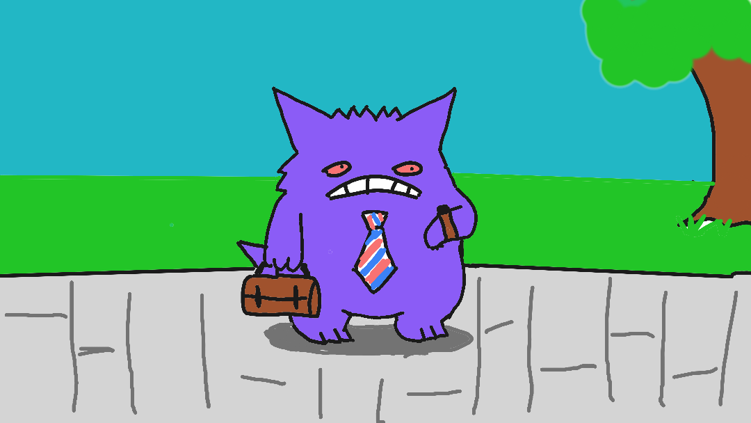Just a working demon walking to his office