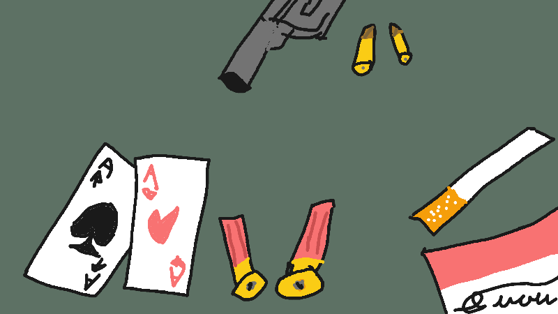 tension at the blackjack table (pretend this is in fallout new vegas or smth).
