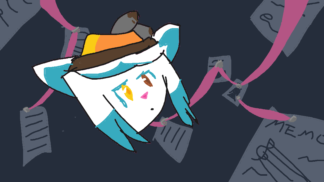 No clue what expression this is, but I wanted to give fake perspective a shot. Speckle because Yon released MM's storyboard & demo today.