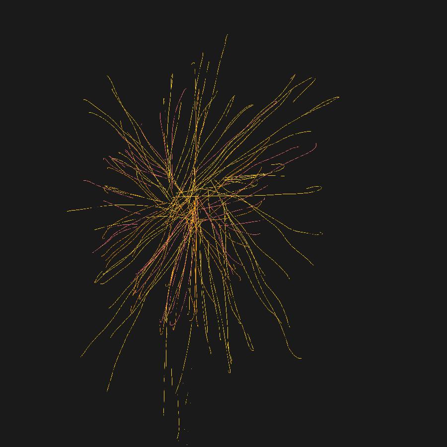 Drawing of "Fireworks" by @phy