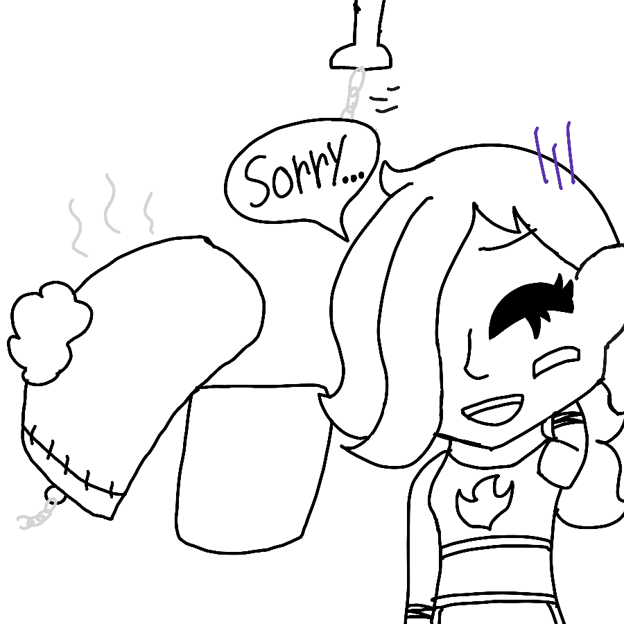 She overdid it with the uppercut