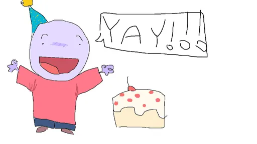 birthday guy gets his cake
