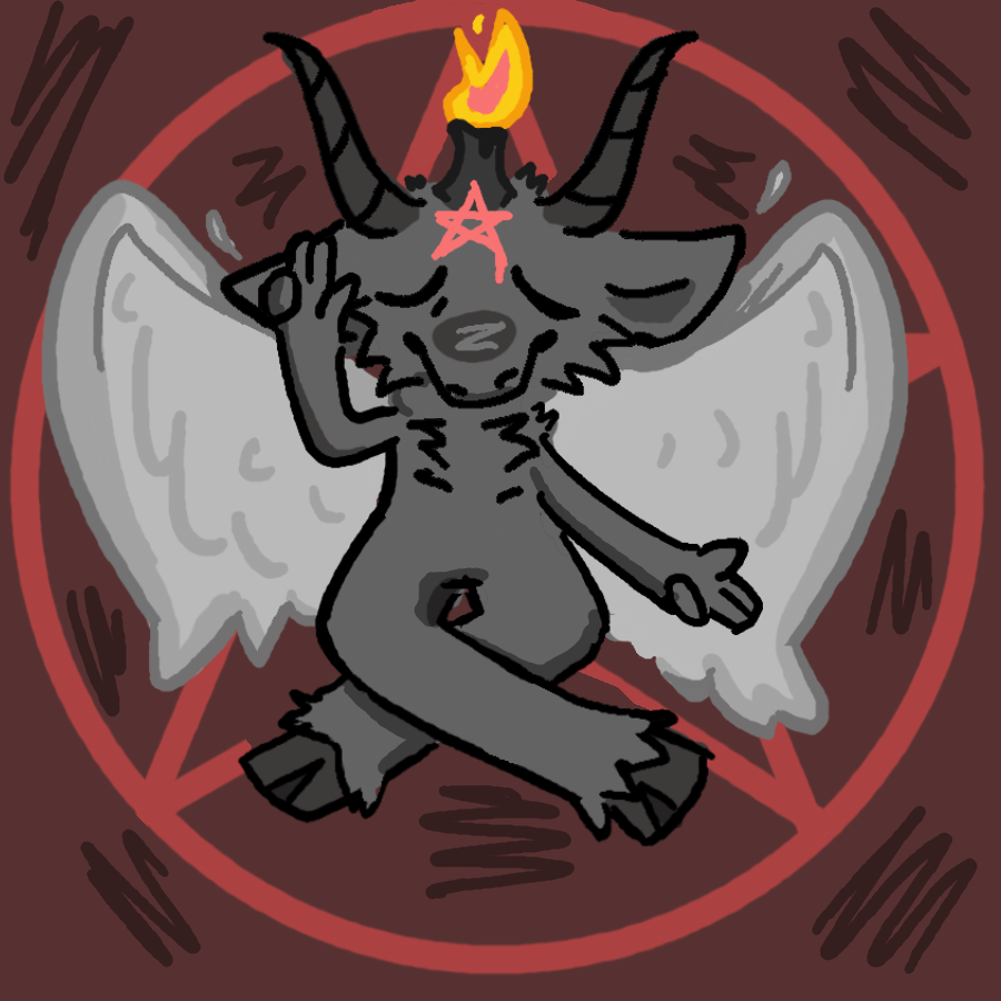 I wanted to make a Baphomet related doodle as its related to the theme of demons and stuffs :D