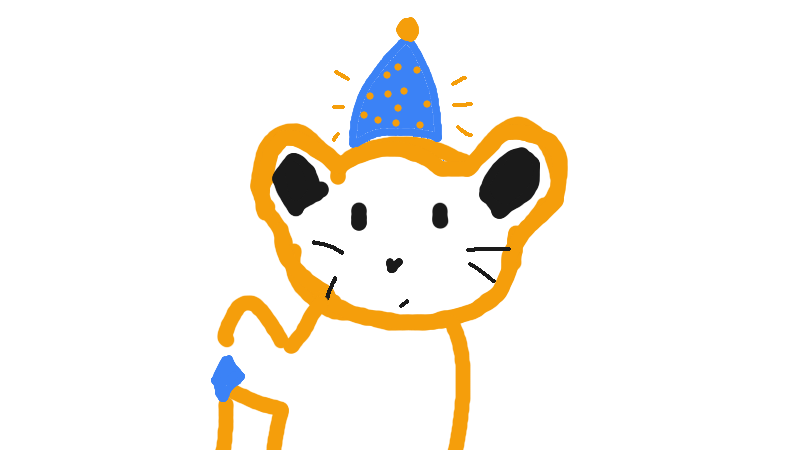 Drawing of "wizard animal" by @tim