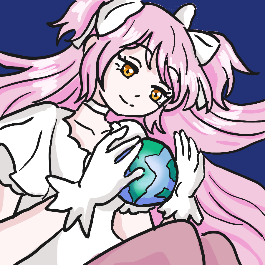 The prompt made me think about madokami holding the earth