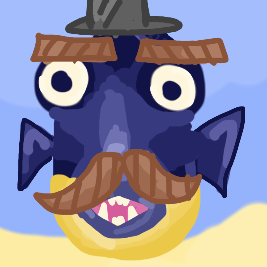 Have this horrible hybrid of a trigger fish