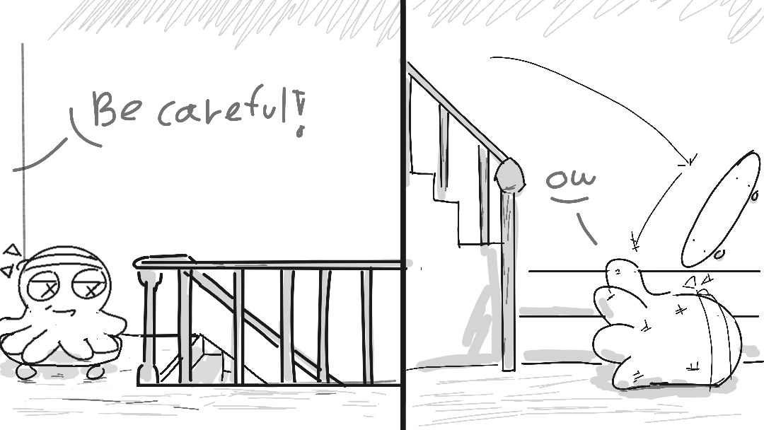 He hurt