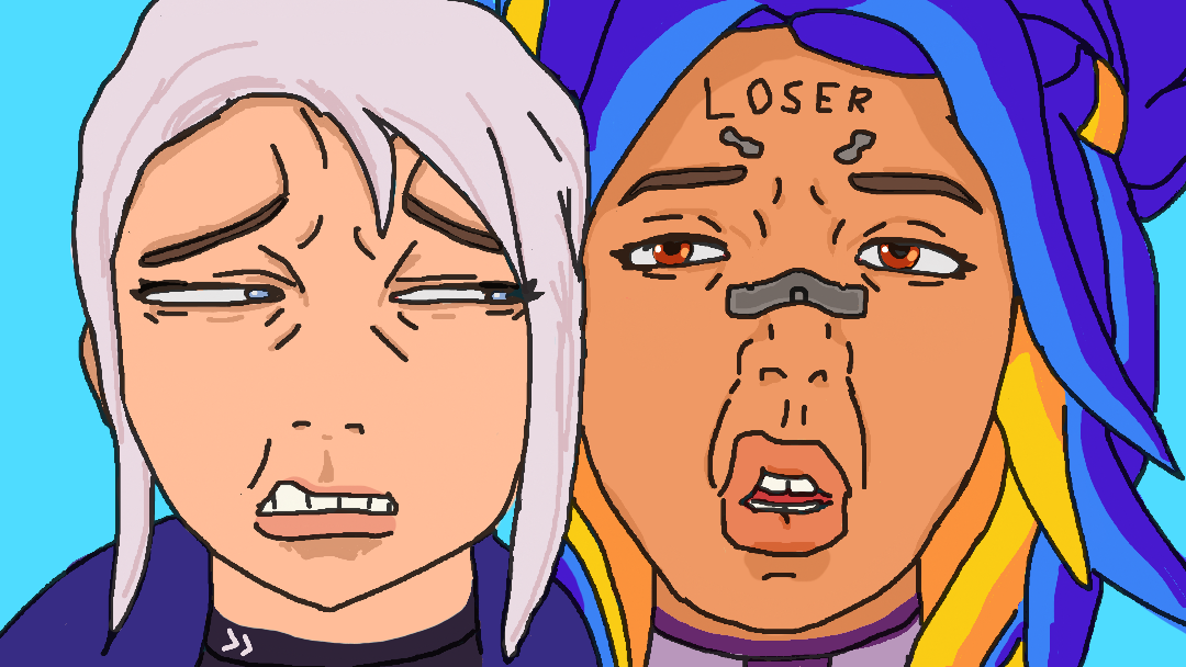 my youtube thumbnail: "THE FEMALE VALORANT EXPERIENCE (but im a man)"