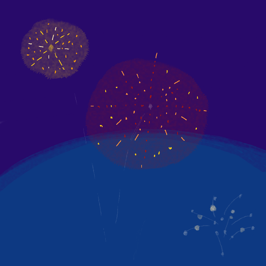 Dont forget to make a video of fireworks to then never watch it again