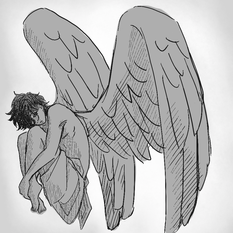 Loosely based off of icarus, lowkey just wanted to draw wings