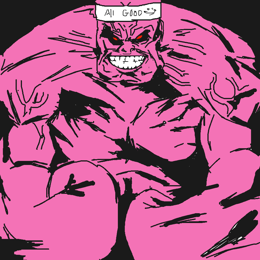 this is lore accurate and real life inspired batakabo, had to make his muscles smaller in order for him to fit into the artwork