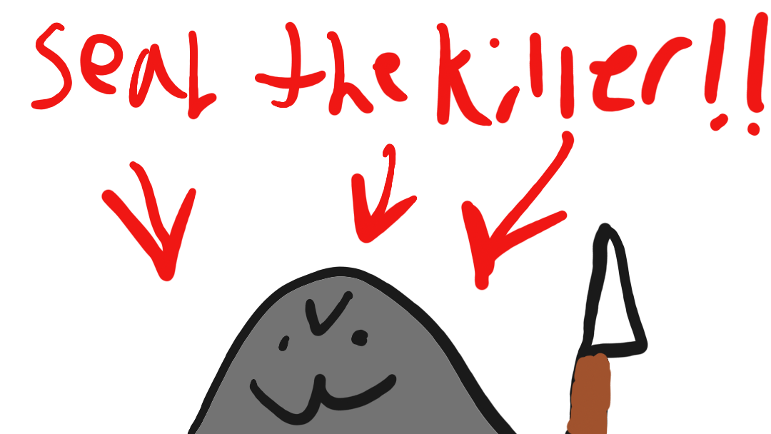 he's holding a trowel don't be scared