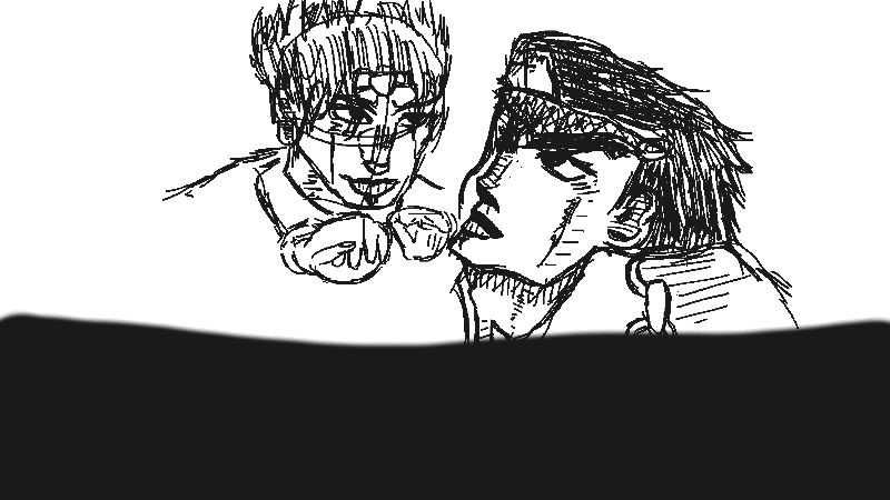 jotaro dio staredown