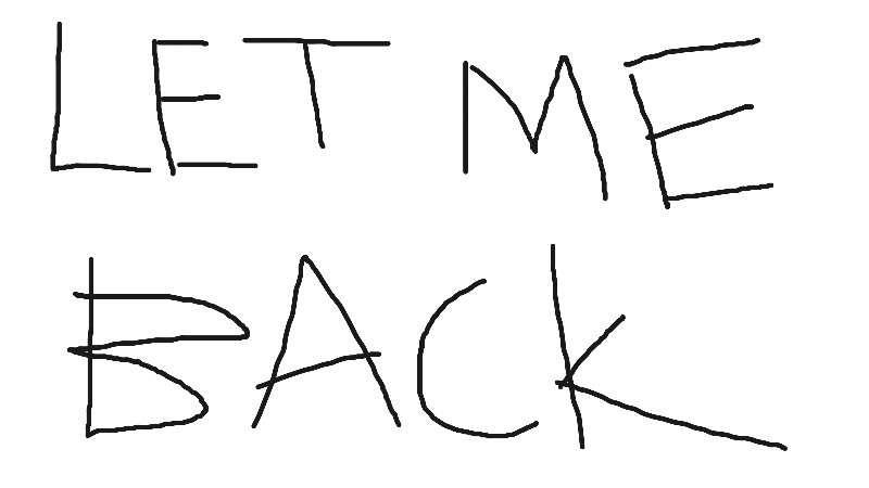 LET ME BACK IN TO THE DISCORD