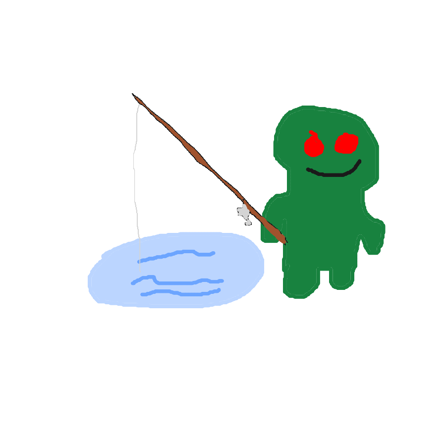Evil guy likes fishing sometimes