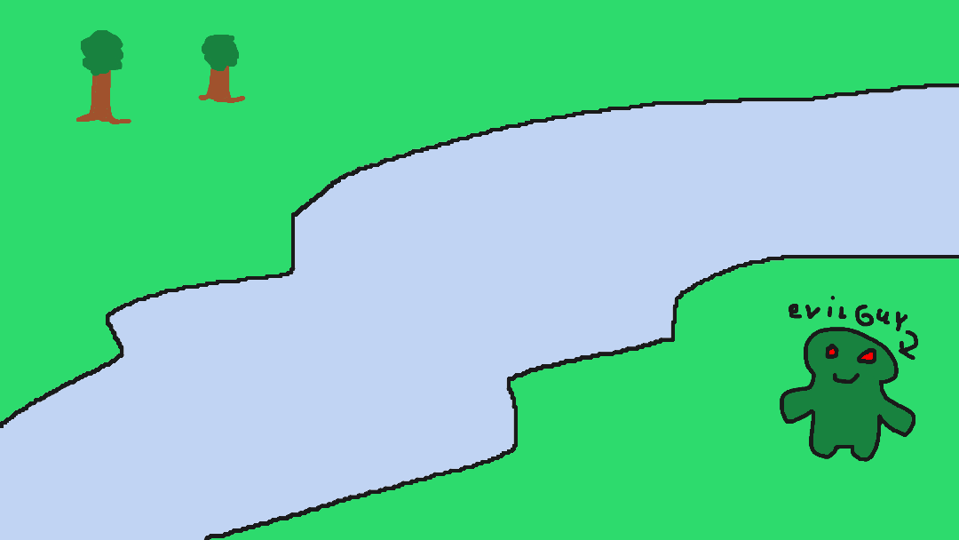 Ignore evil guy, hes staring at the river