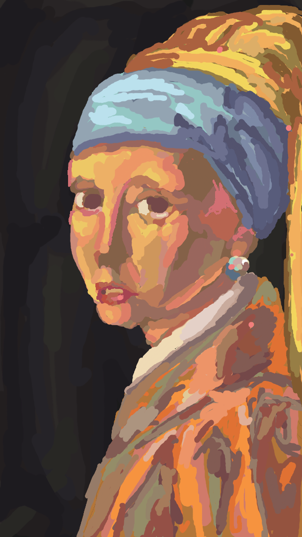 Girl with a pearl earring by johannes vermeer recreation