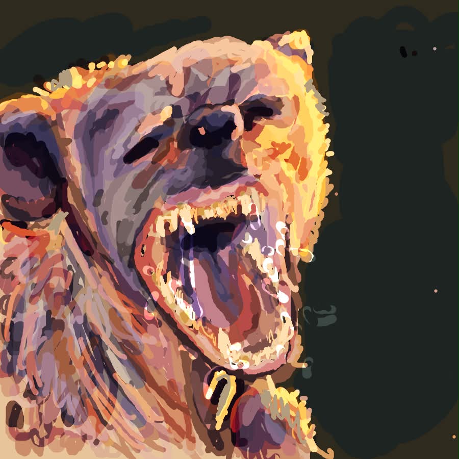 Drawing of "Evil Animals" by @buttery