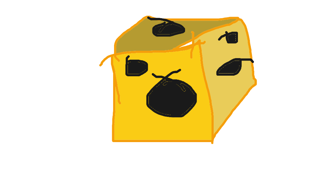 Tried to draw a block of cheese