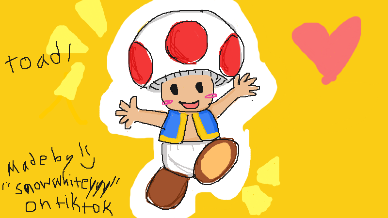 This is for you bakatako!!:3 I hope you like it :) (presenting….. TOAD THE MASHROOM!!)