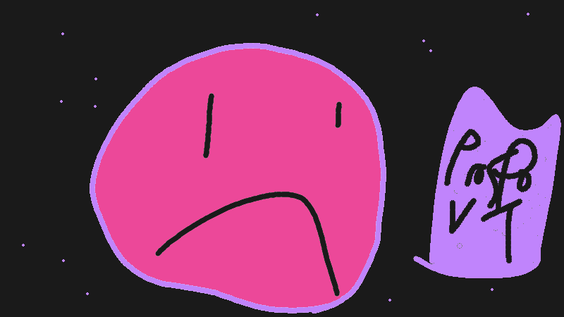 Drawing of "a planet with a passport" by @budz