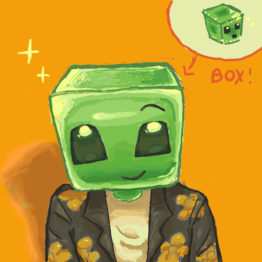 His head counts as a box right?