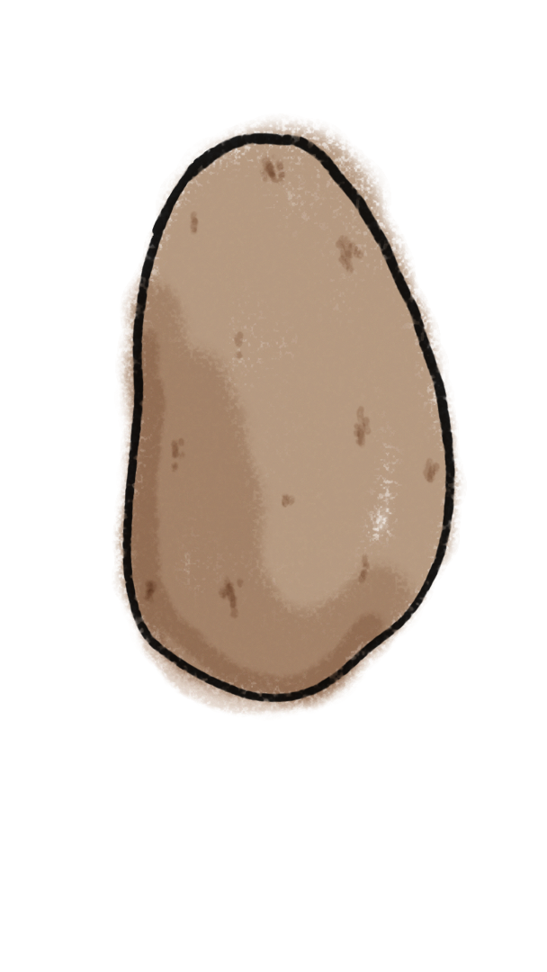 Im not feeling well today, so here's my potato