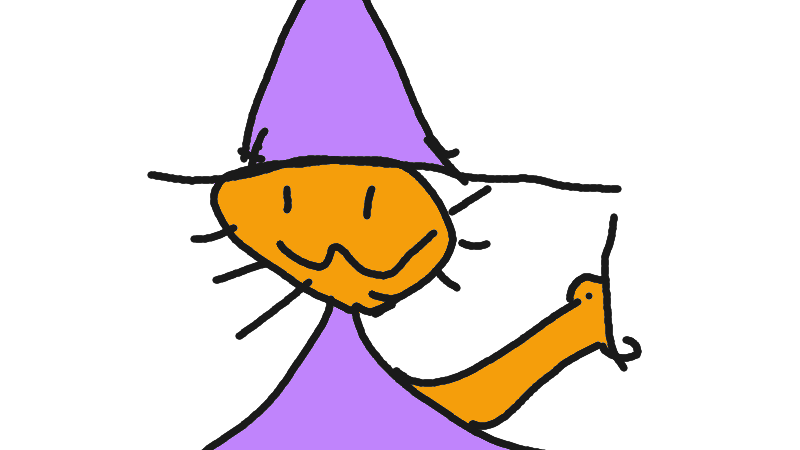 Drawing of "wizard animal" by @ugabuga