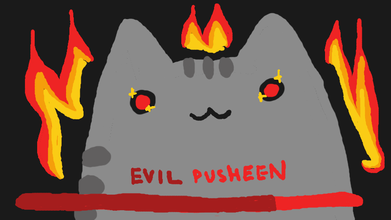 EVIL pusheen :0