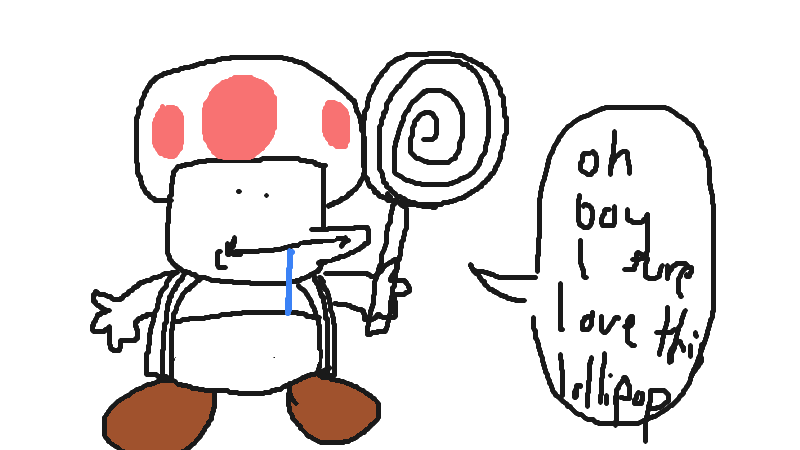 Drawing of "mushroom" by @catnip