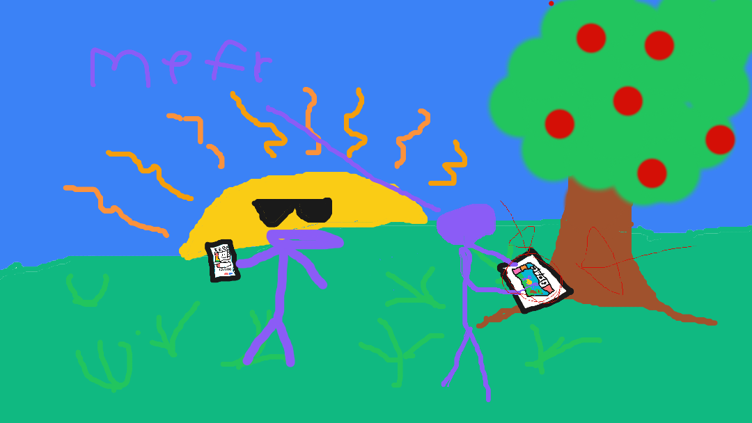 me and my homunculus on the free day friday doing our lil doodle (but its secretly a thursday for me i think)