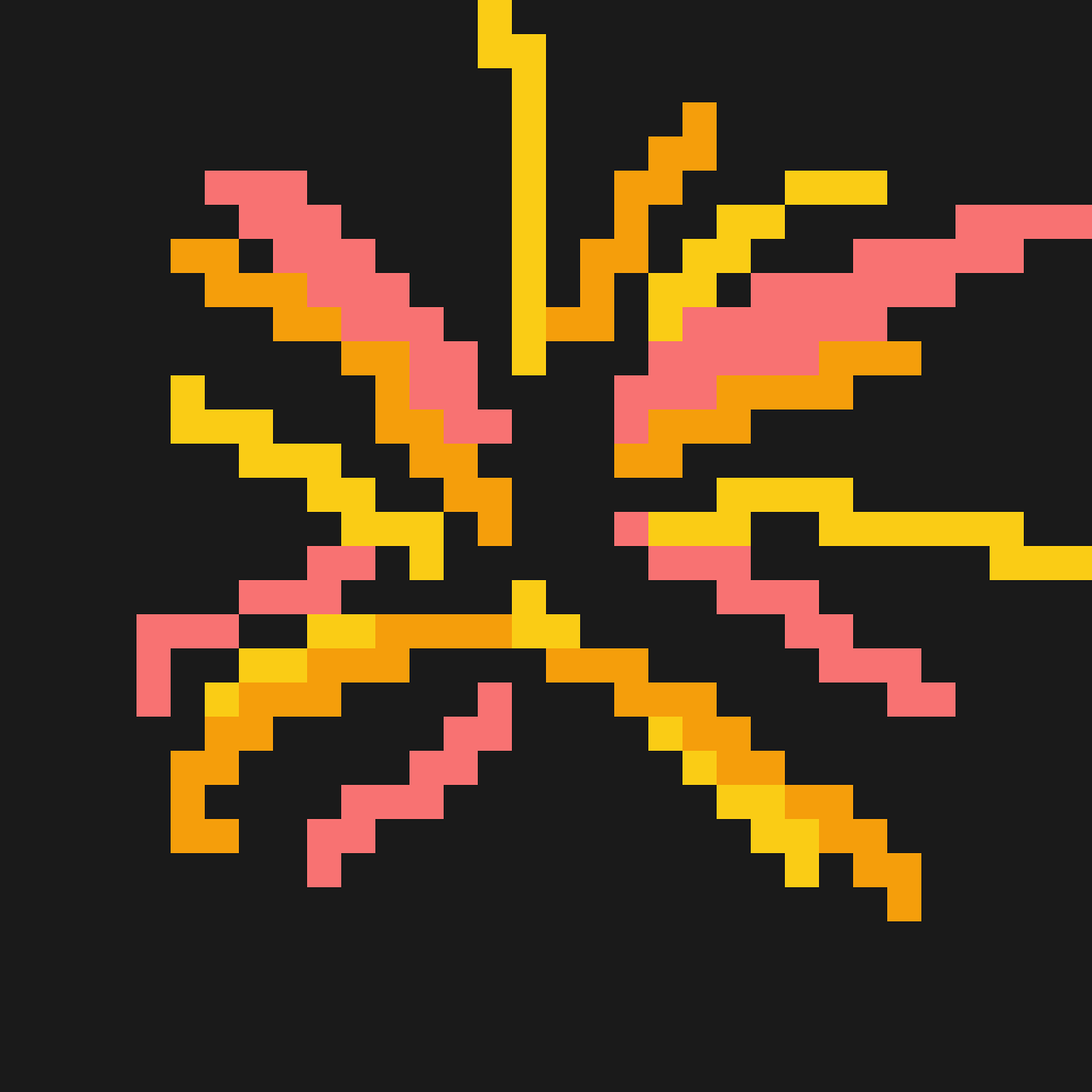 Drawing of "Fireworks" by @floop