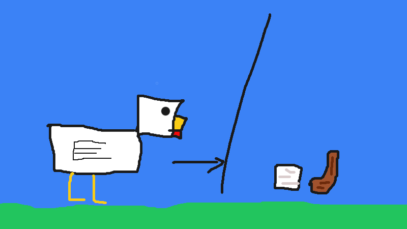 a minecraft chicken having a sheep´s drops