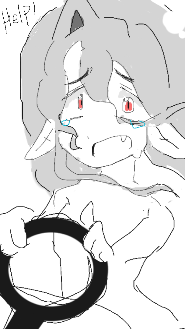 My oc Ruxsandra crying out of frustration and fear, because she can’t drive
