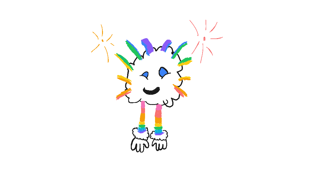 Seasonal Monster from my singing Monsters that Covers both Pride Month and the 4th of July :D For its Animation it explodes Like a firework