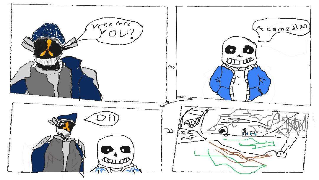 sans is here get it because 'comic' sans get it heh i know im funny as hell