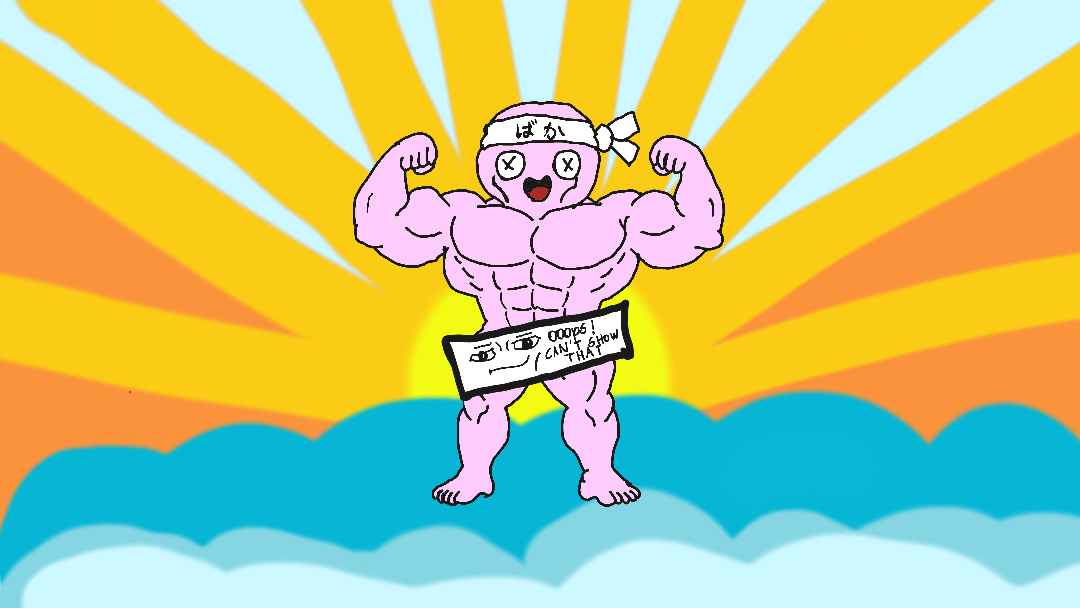 Blessed by the Protein Gods themselves, Bakatako ascends into Swole Godhood after years at the gym. Paid by our hard gambled bakabucks.