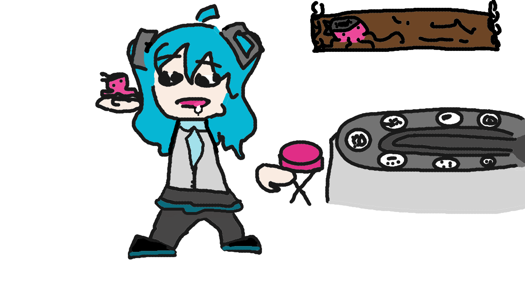 (at the sushi factory)