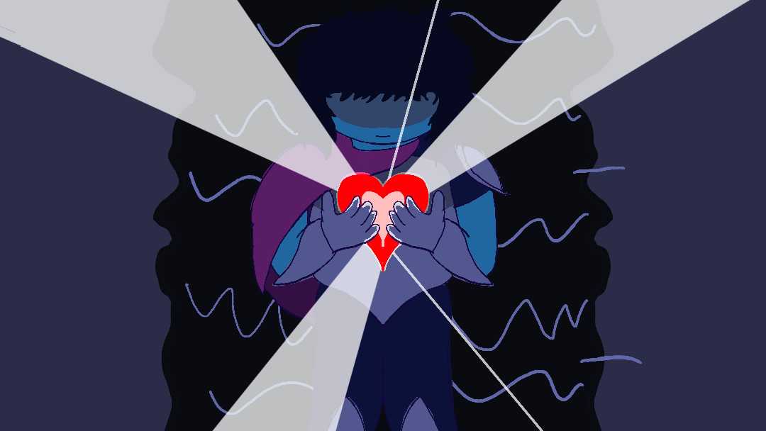 Kris from DELTARUNE and the light of the soul