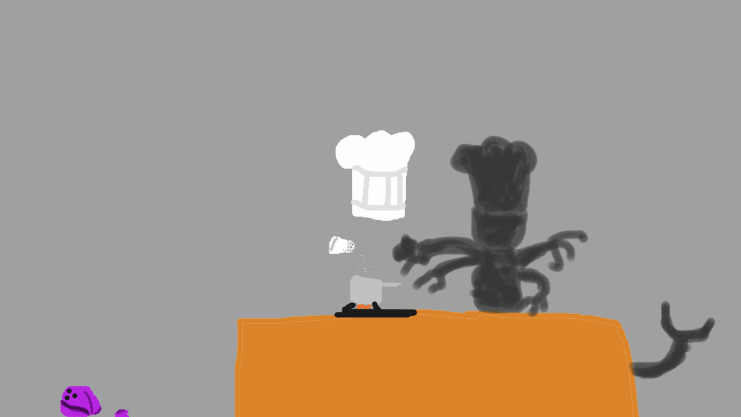 This scp loves cooking and is invisble to humans, apart from its shadow. very friendly and accidentally destroys bowling balls